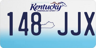 KY license plate 148JJX