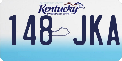 KY license plate 148JKA