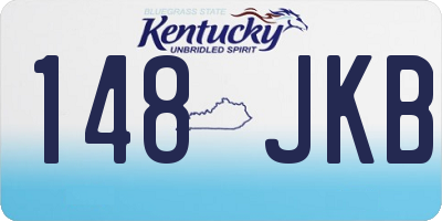KY license plate 148JKB