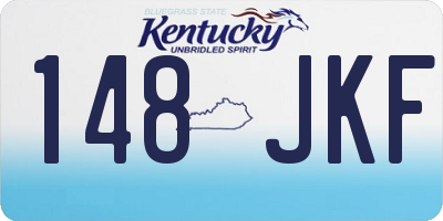 KY license plate 148JKF