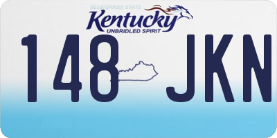 KY license plate 148JKN