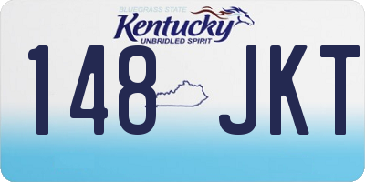 KY license plate 148JKT