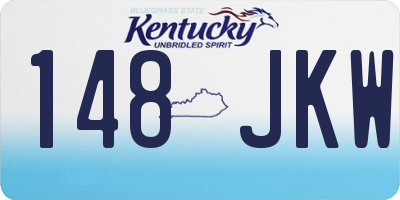 KY license plate 148JKW