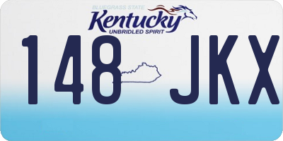 KY license plate 148JKX