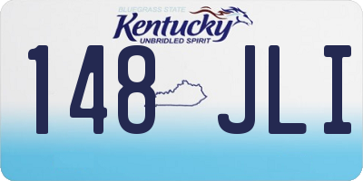 KY license plate 148JLI