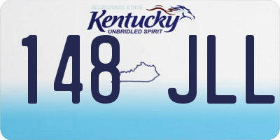 KY license plate 148JLL