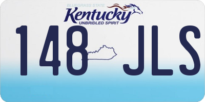 KY license plate 148JLS