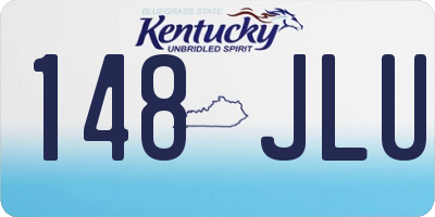 KY license plate 148JLU