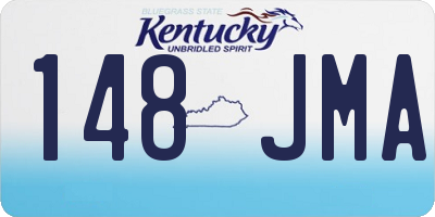 KY license plate 148JMA