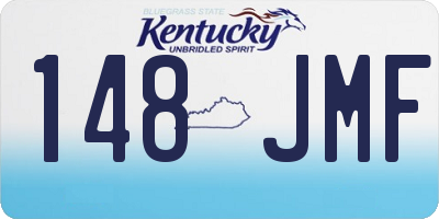 KY license plate 148JMF