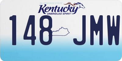 KY license plate 148JMW