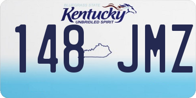 KY license plate 148JMZ