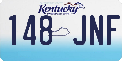 KY license plate 148JNF