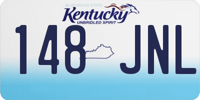 KY license plate 148JNL
