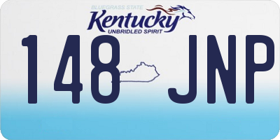 KY license plate 148JNP