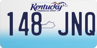 KY license plate 148JNQ