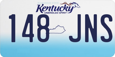 KY license plate 148JNS