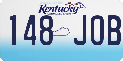 KY license plate 148JOB