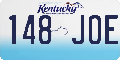 KY license plate 148JOE