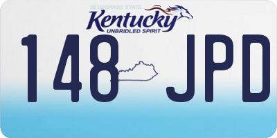 KY license plate 148JPD