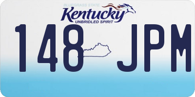 KY license plate 148JPM