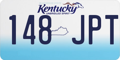 KY license plate 148JPT