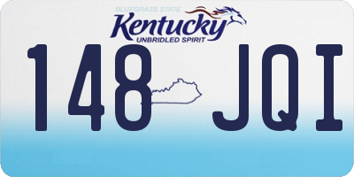 KY license plate 148JQI
