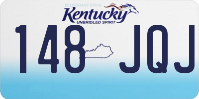 KY license plate 148JQJ