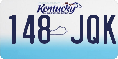 KY license plate 148JQK