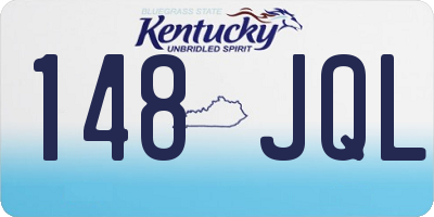 KY license plate 148JQL
