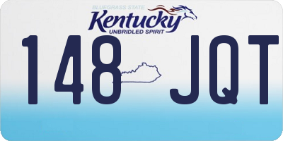 KY license plate 148JQT