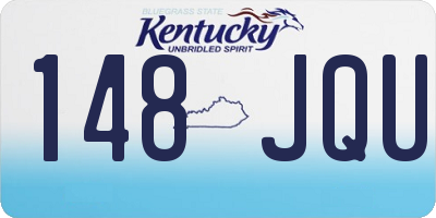 KY license plate 148JQU