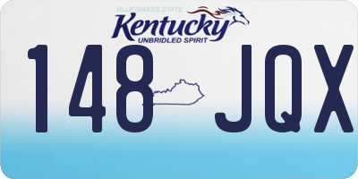 KY license plate 148JQX