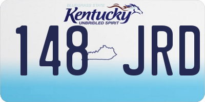 KY license plate 148JRD