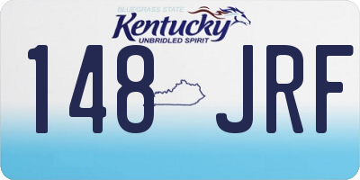 KY license plate 148JRF