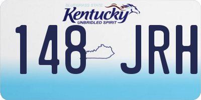KY license plate 148JRH