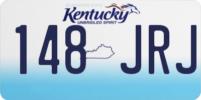 KY license plate 148JRJ