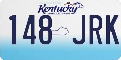 KY license plate 148JRK