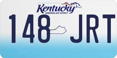 KY license plate 148JRT