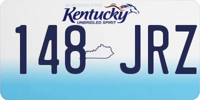 KY license plate 148JRZ