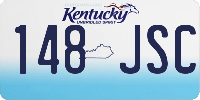 KY license plate 148JSC