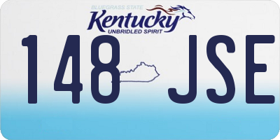KY license plate 148JSE