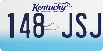 KY license plate 148JSJ