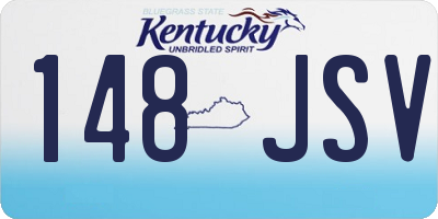 KY license plate 148JSV