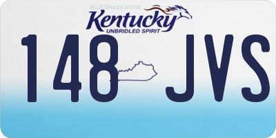 KY license plate 148JVS