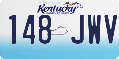 KY license plate 148JWV
