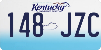 KY license plate 148JZC