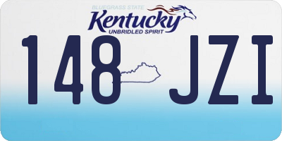 KY license plate 148JZI