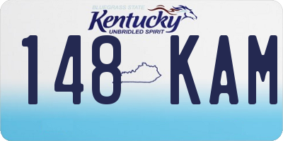 KY license plate 148KAM