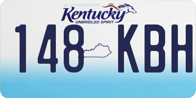 KY license plate 148KBH